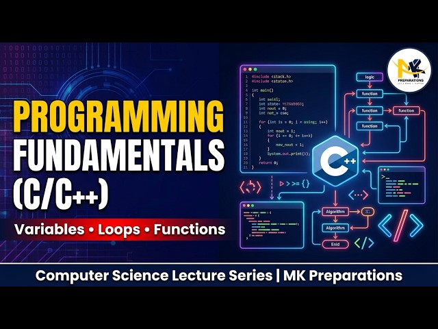 Programming Fundamentals (C/C++)|Lecture 3 Part A| Computer Science Detailed Lectures, Notes & Books