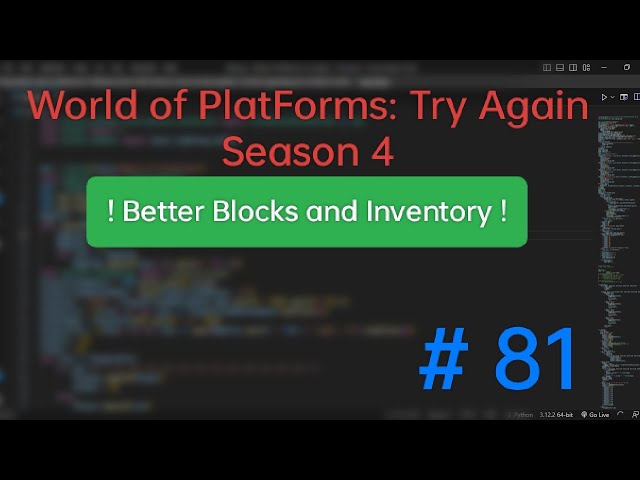 Progressing in Better GUI... || World of PlatForms: Try Again (WPFTA) || EP 81