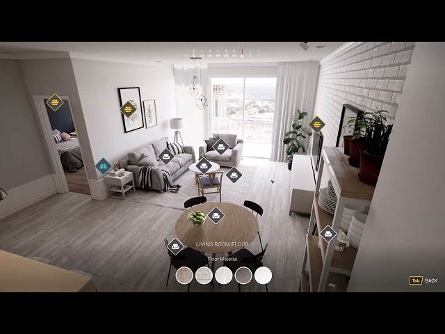 Unreal Engine Interactive Walkthrough Virtual Reality | Apartment Interior