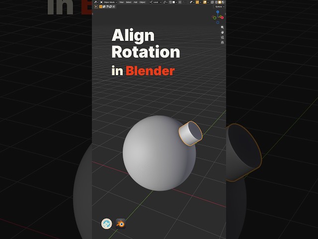 Align Rotation to a Surface - Blender Basics