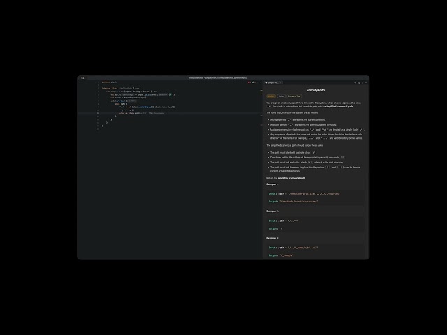 Solving Neetcode: [42] Simplify Path