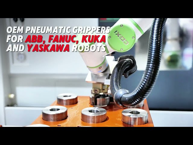 OEM Pneumatic Grippers for ABB, FANUC, KUKA and Yaskawa Robots, Replace Without Modifying the Robot.