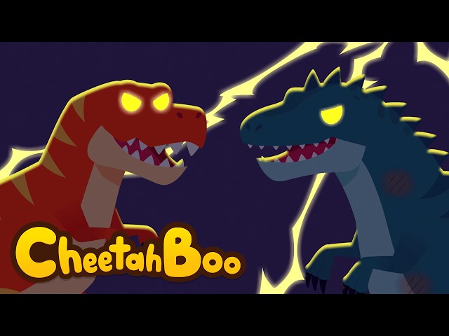 [🎉NEW] 🦖 T-Rex vs. Giganotosaurus! Who Will Win? 💥 | Dinosaurs for Kids | #Cheetahboo