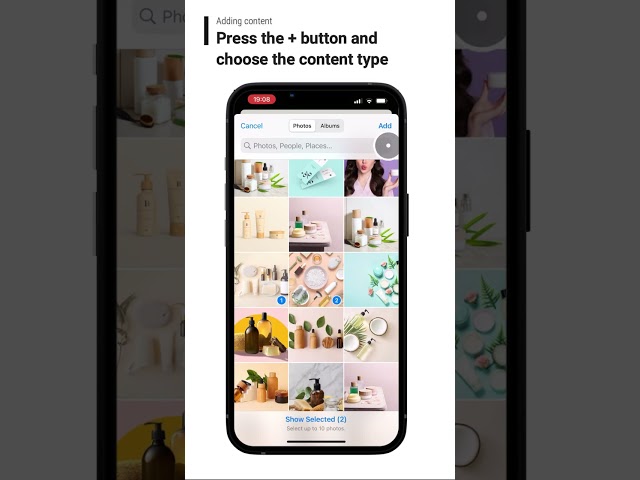 Create boards and add content iOS | Boards App