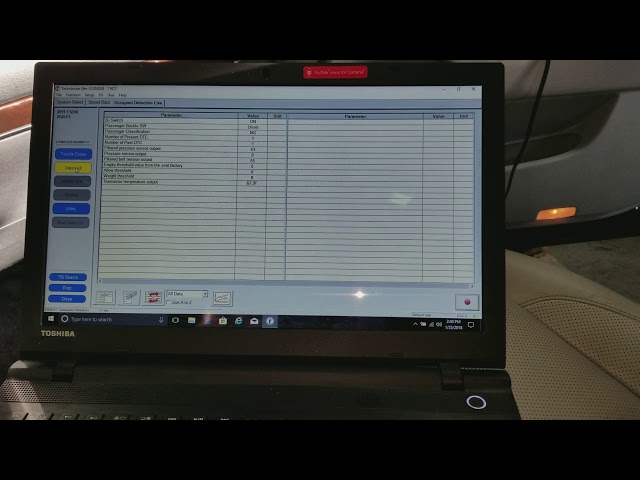 2011 Lexus ES 350, Repairing corrupted Ocupancy control  unit software, Techstream software part 1