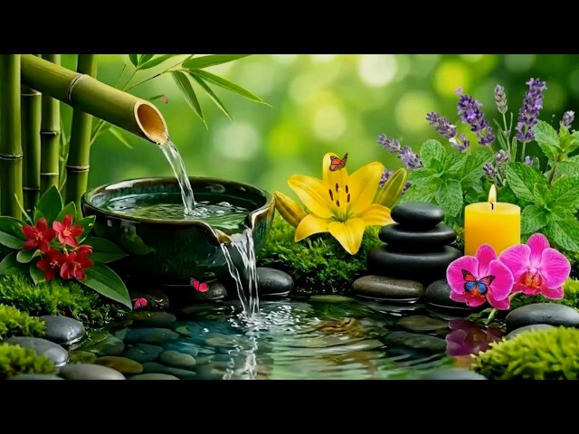 Calm Mind - Stress Relief with Soothing Piano Music + Water Sounds💧Stop Overthinking, Deep Sleep