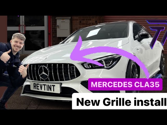 Mercedes CLA35 AMG GT style grille install