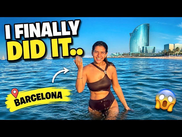 Lo más aterrador que hice en Barcelona 🌊😳