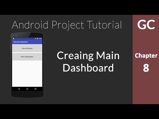 Android Tutorial 8 : Creating a Dashboard