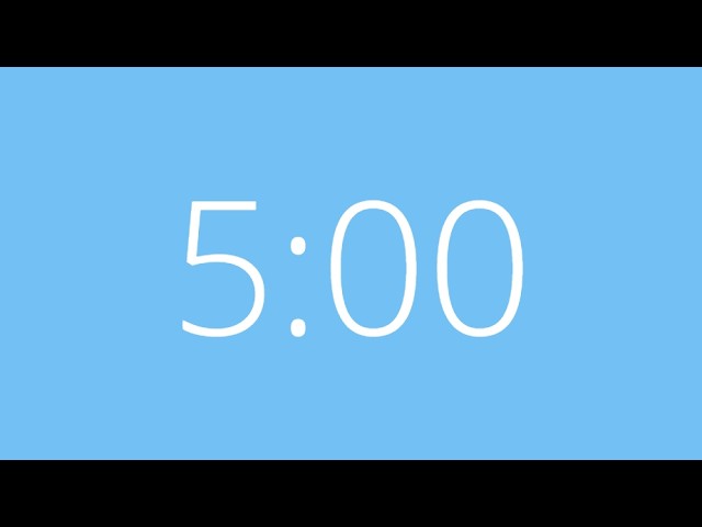 5 Minute Timer - Silent Alarm