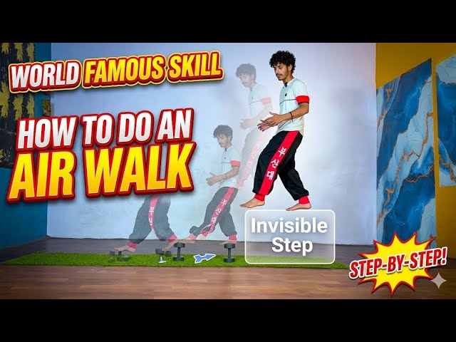 How To Learn Air Walk Step By Step? | Air Walk Dance Tutorial | How To Slick Back