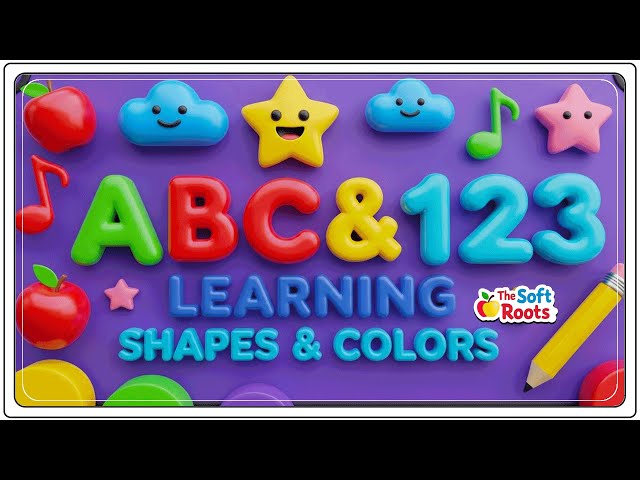 Preschool Learning activities for 3 year olds at home | Learn ABC Phonics Shapes Numbers Colors 🌈