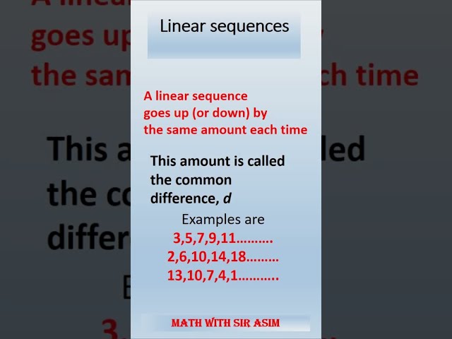 Number Patterns Made Easy: Quick $nth$ Term Trick 📐 #mathwithsirasim #numberpatterns