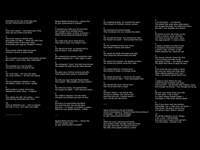 Manifesto of the Lies of the New Age