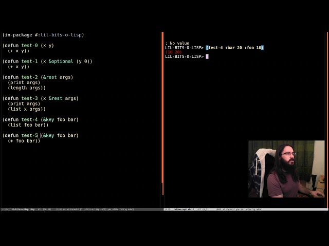 Little bits of lisp - Function lambda lists