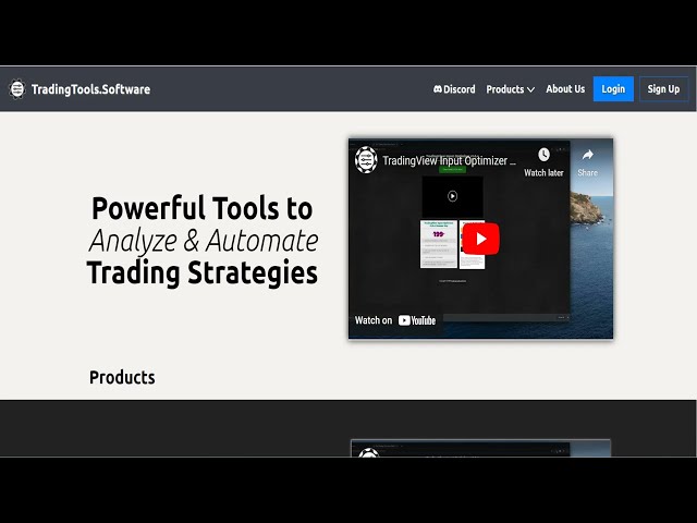 TradingView Input Optimizer Overview August 2024