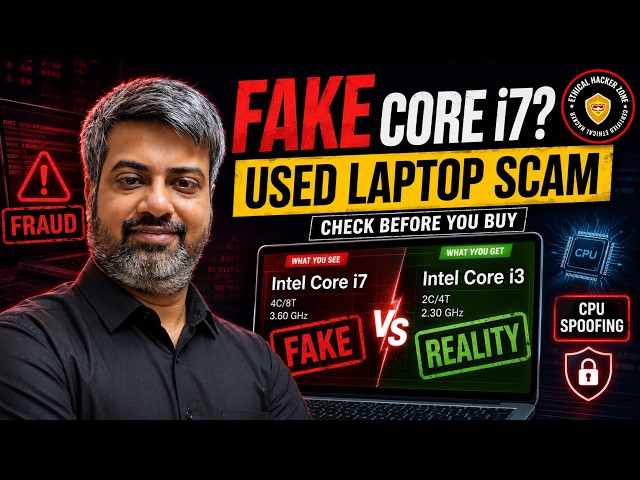 Old Laptop Sold as Core i7? Processor Name Spoofing and Used Laptop Fraud