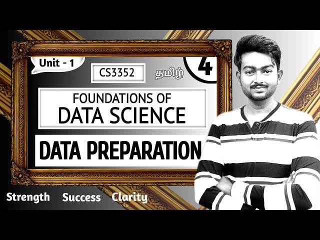 Data Preparation in Tamil | Cleansing, Integration and Transformation | Foundations of Data Science