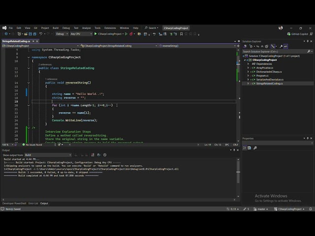 Reverse String in C# | Step‑by‑Step Logic Explained | Interview Prep