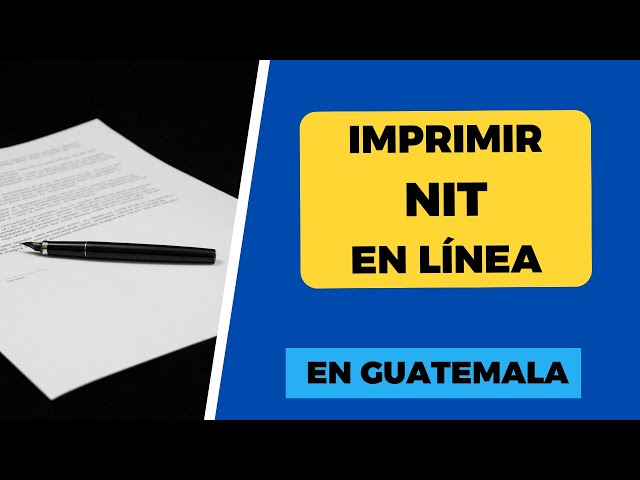 Cómo IMPRIMIR el NIT en Línea en Guatemala