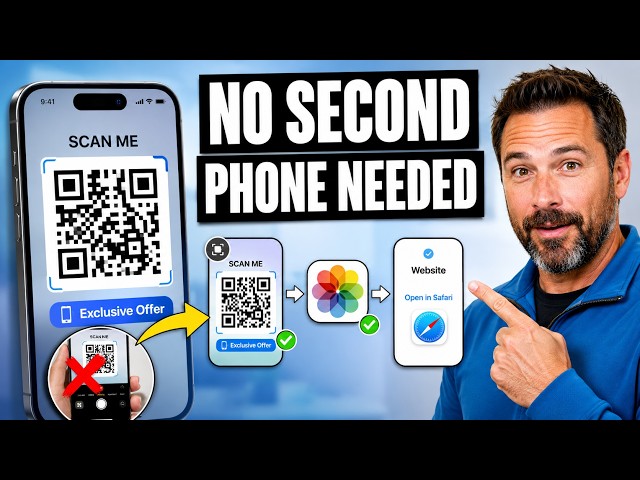How to Scan a QR Code on Your iPhone Screen Without Another Phone?