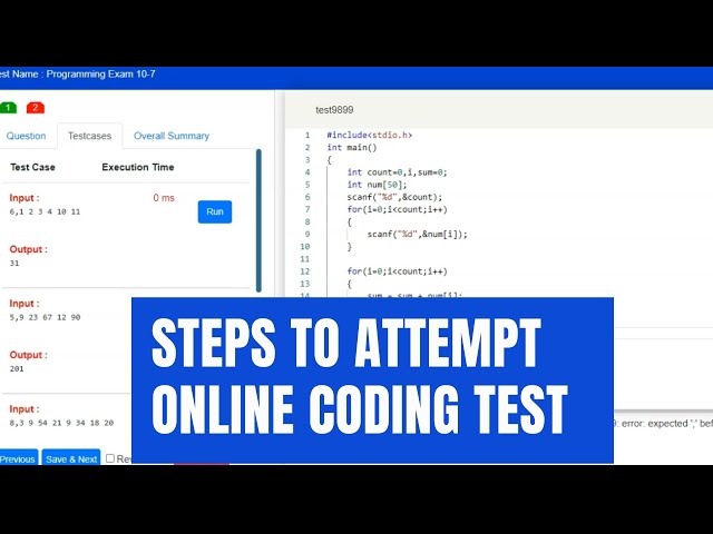 How to Attempt the Online Coding Test | Eklavvya