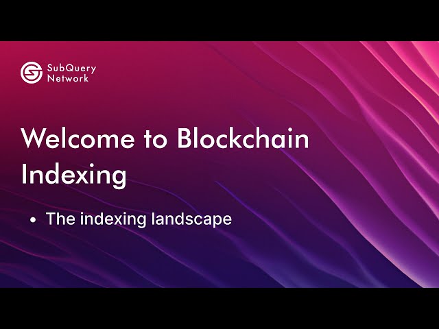 102: The indexing landscape
