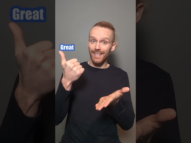 Signs that use the Thumbs Up handshape in BSL 👍