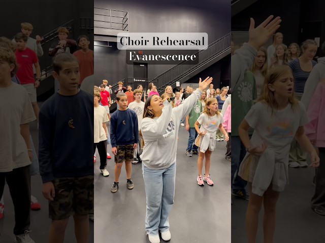 This part of ‘Immortal’ always gets us. 🎶🙌 #evanescence #childrenschoir #songcover