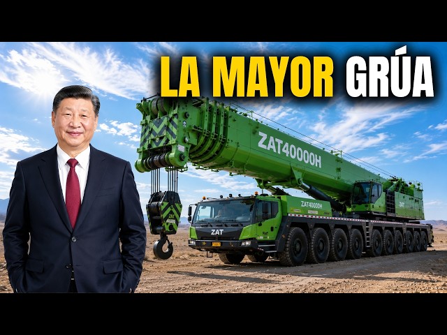 La mayor grúa del mundo: Zoomlion ZAT40000H en el desierto de Gobi