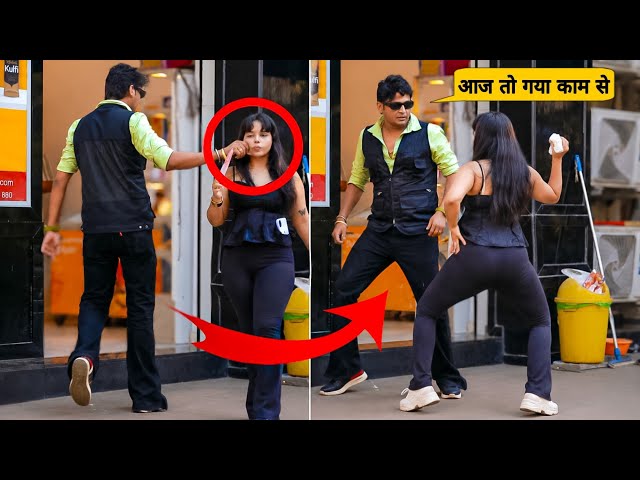 Pulling Strangers Cheek Gone wrong  #pulling #Cheek #Prank #Allahabad #SumitCool