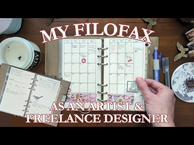 My First Filofax Setup | Creative Planning as an Artist & Freelancer 📅🎨