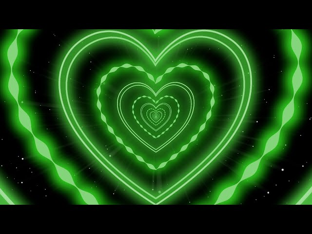 Harttunnel Achtergrond 💚 Groene Hart Achtergrond - Abstracte Achtergrond Video Loop