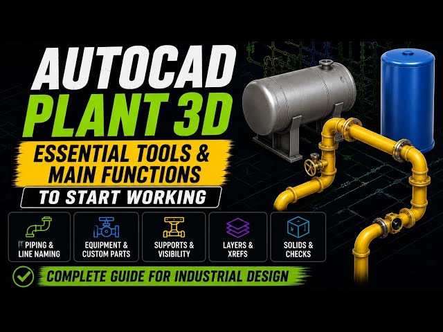 AutoCAD Plant 3D Tutorial – Essential Tools & Main Functions to Start Working