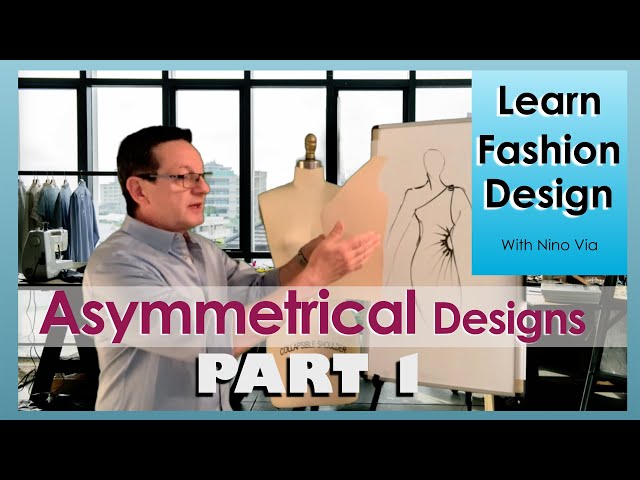 Part 1 of: How To Make ASYMMETRICAL Fashion Designs ~ Advanced Pattern Making Techniques ~ Nino Via