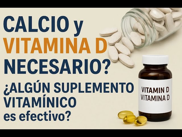 CALCIO y Vitamina D ¿NECESARIO? | ¿Algún SUPLEMENTO VITAMÍNICO es efectivo? | Medicina Clara