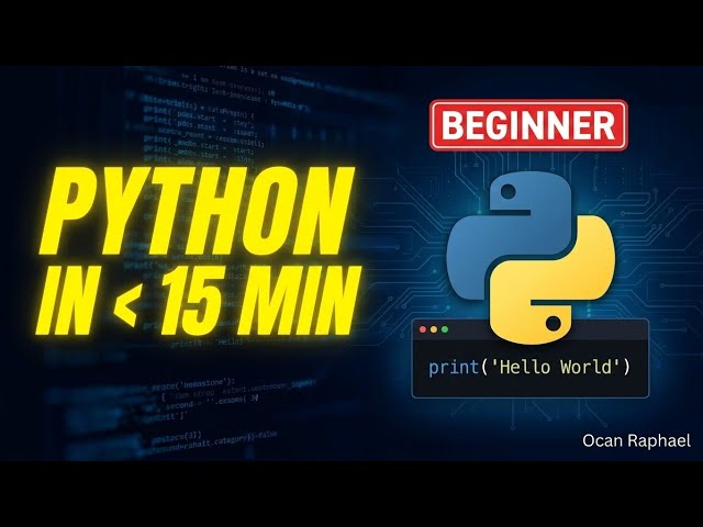 Learn Python in 12 Minutes! (Complete Beginner Crash Course)