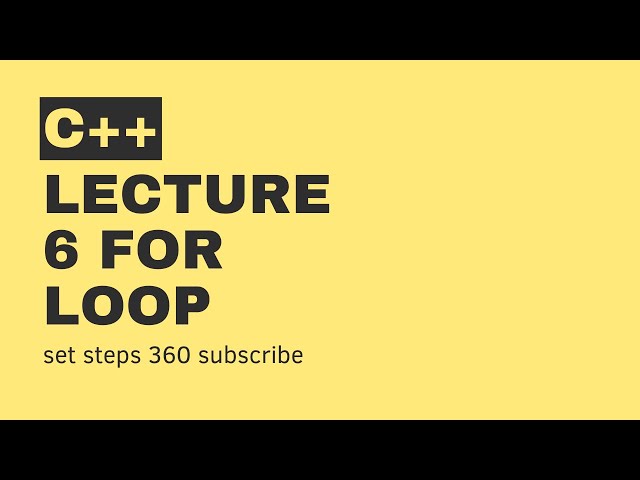 mastering of for loop in C++| for loop
