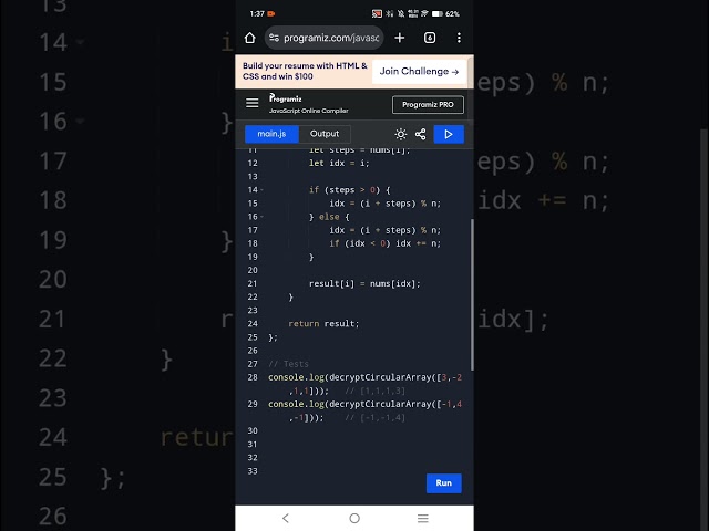 Circular Array Index Movement | Modulo Logic Explained | JavaScript DSA Solution
