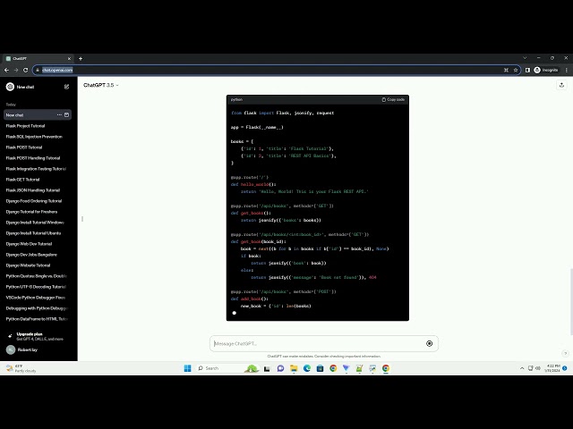 python flask rest api tutorial