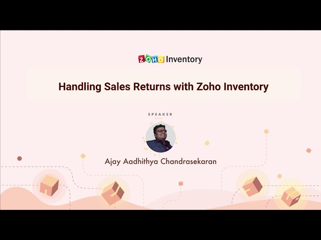 Handling Sales Returns with Zoho Inventory