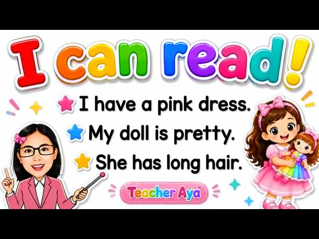 Easy English Sentences for Reading Practice | Learn to Read Simple Sentences | Reading Tutorial