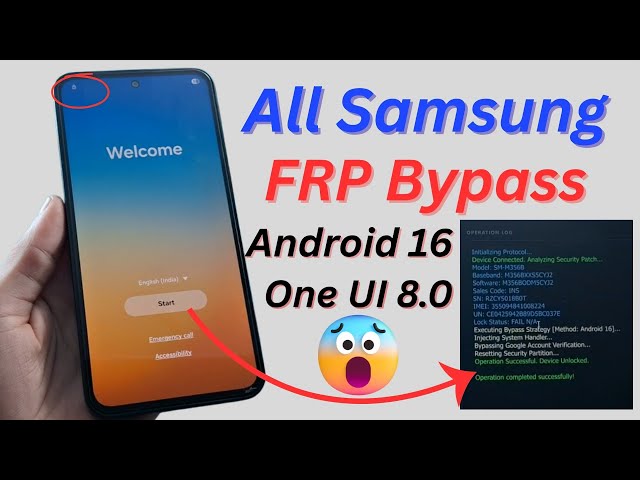 All Samsung Android 16 One UI 8.0 FRP Bypass | Google Account Remove | Free Tool | One-Click Method 