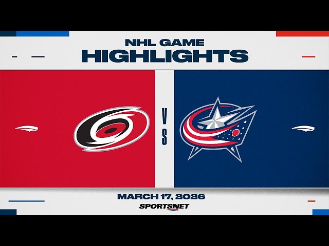 NHL Highlights | Hurricanes vs. Blue Jackets - March 17, 2026