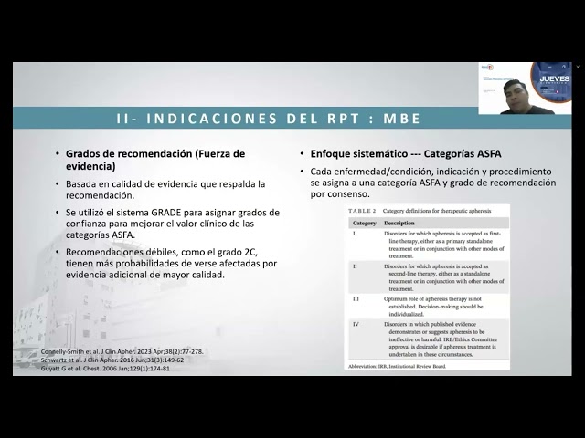 JUEVES CIENTÍFICOS: Recambio Plasmático en Pediatría