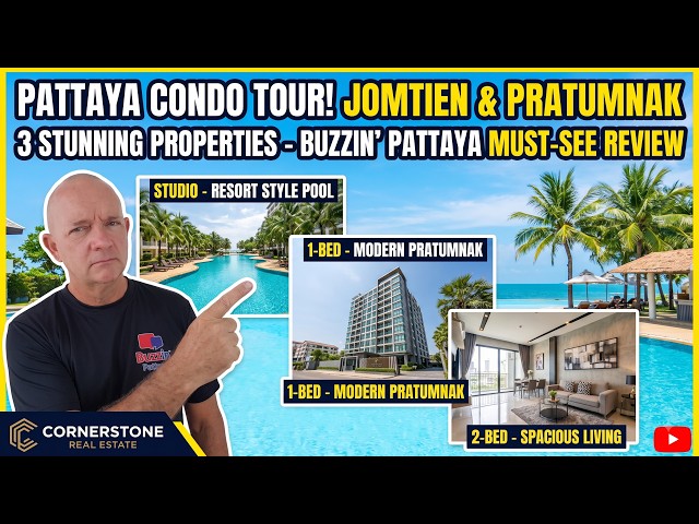 Touring 3 Amazing Pattaya Condos with Martin! 🏖️ Jomtien & Pratumnak Property Tour