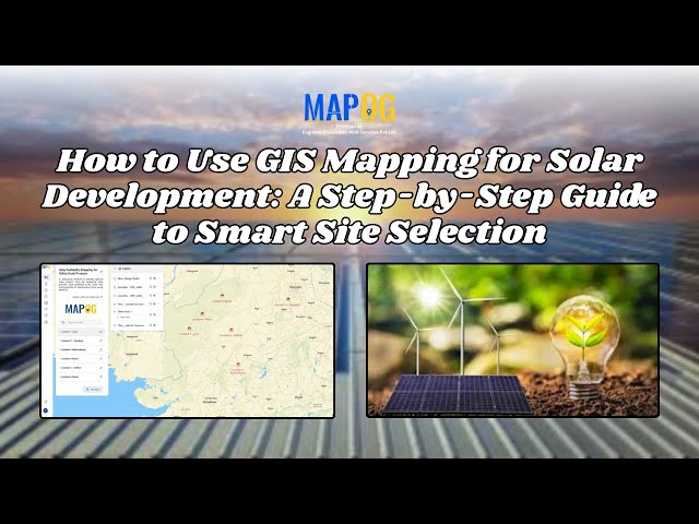Find the Best Land for Solar Projects with GIS #gismapping #tech #solarenergy #nocode #viral #mapog