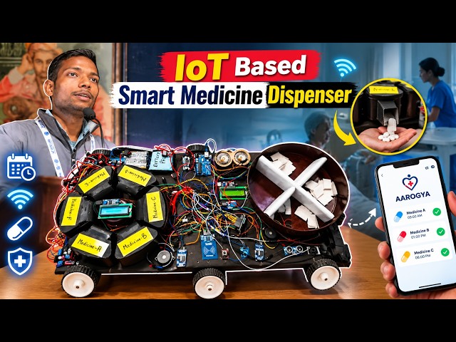 Smart Medicine Dispenser using IoT | ESP32, Arduino, Sensors & Automated Dispensing #healthtech