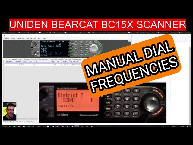 UNIDEN BCT15X SCANNER  , ENTER FREQUENCY & SAVE