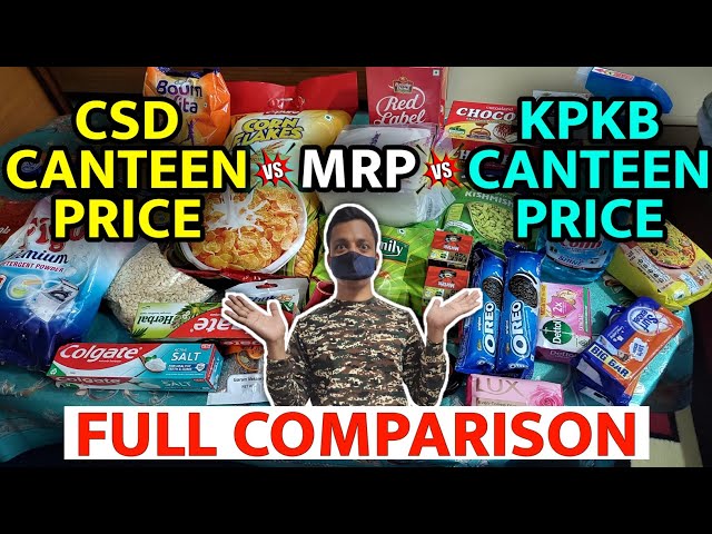 ARMY Canteen Price VS CAPF Canteen Price #csdcanteen #kpkbcanteen #indianarmy #capf